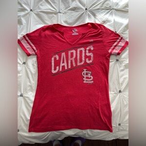 Cards red t-shirt baseball shirt